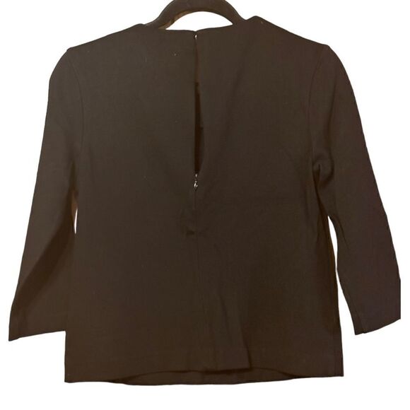 Cabi Ponte Knit Snap Detail Black Top Size Small S 📦 - Picture 4 of 9